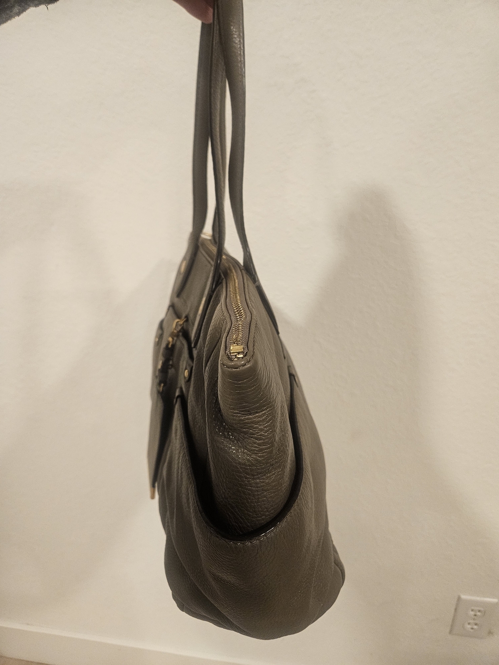  Marc by Marc Jacobs Puma Taupe Cowhide Leather Tote Legacy Bag - Picture 4 of 10